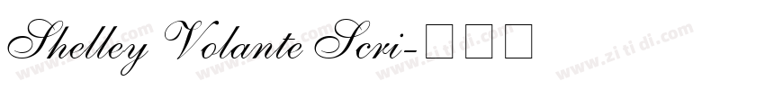 Shelley Volante Scri字体转换